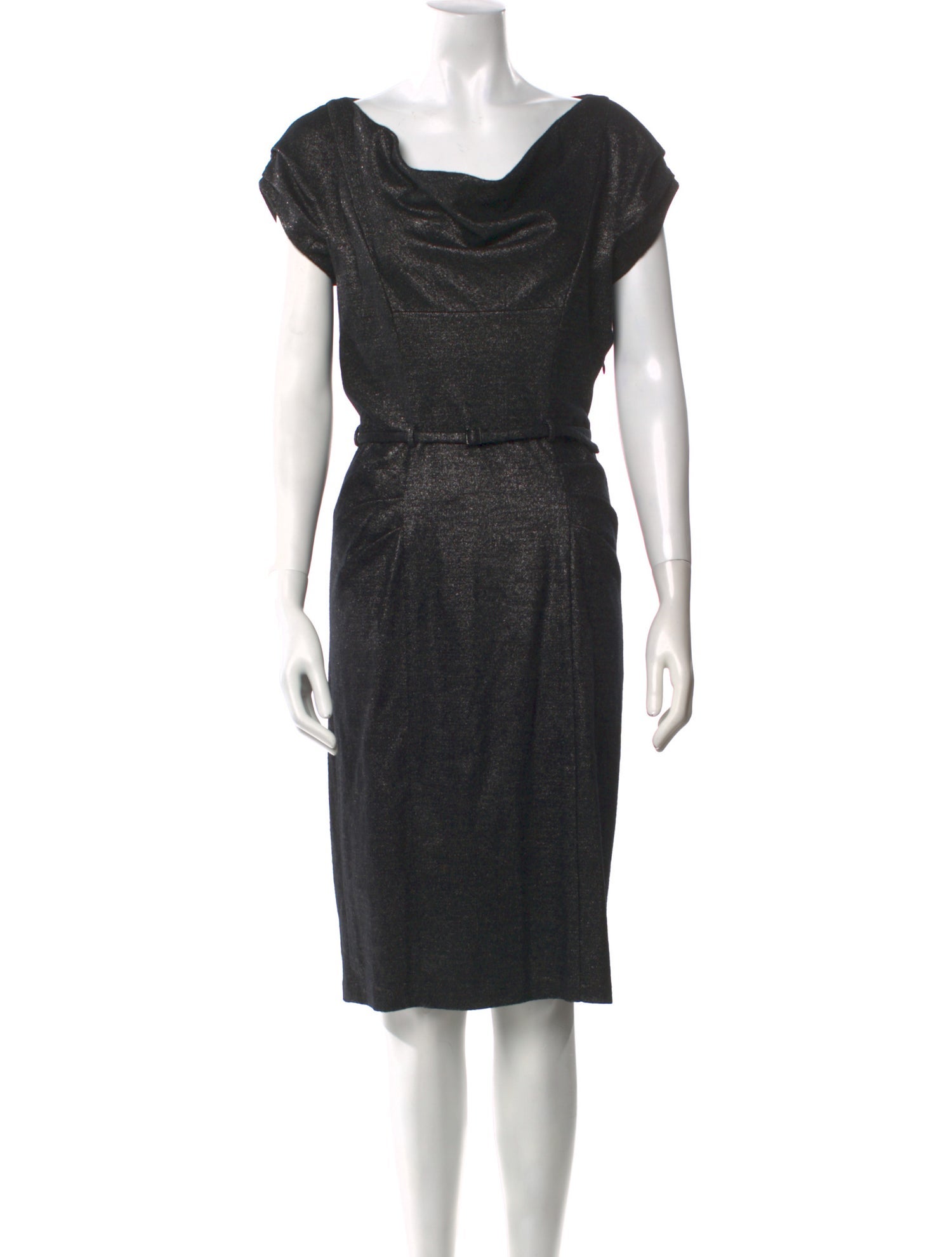 Diane von Furstenberg Cowl Neck Knee-Length Dress