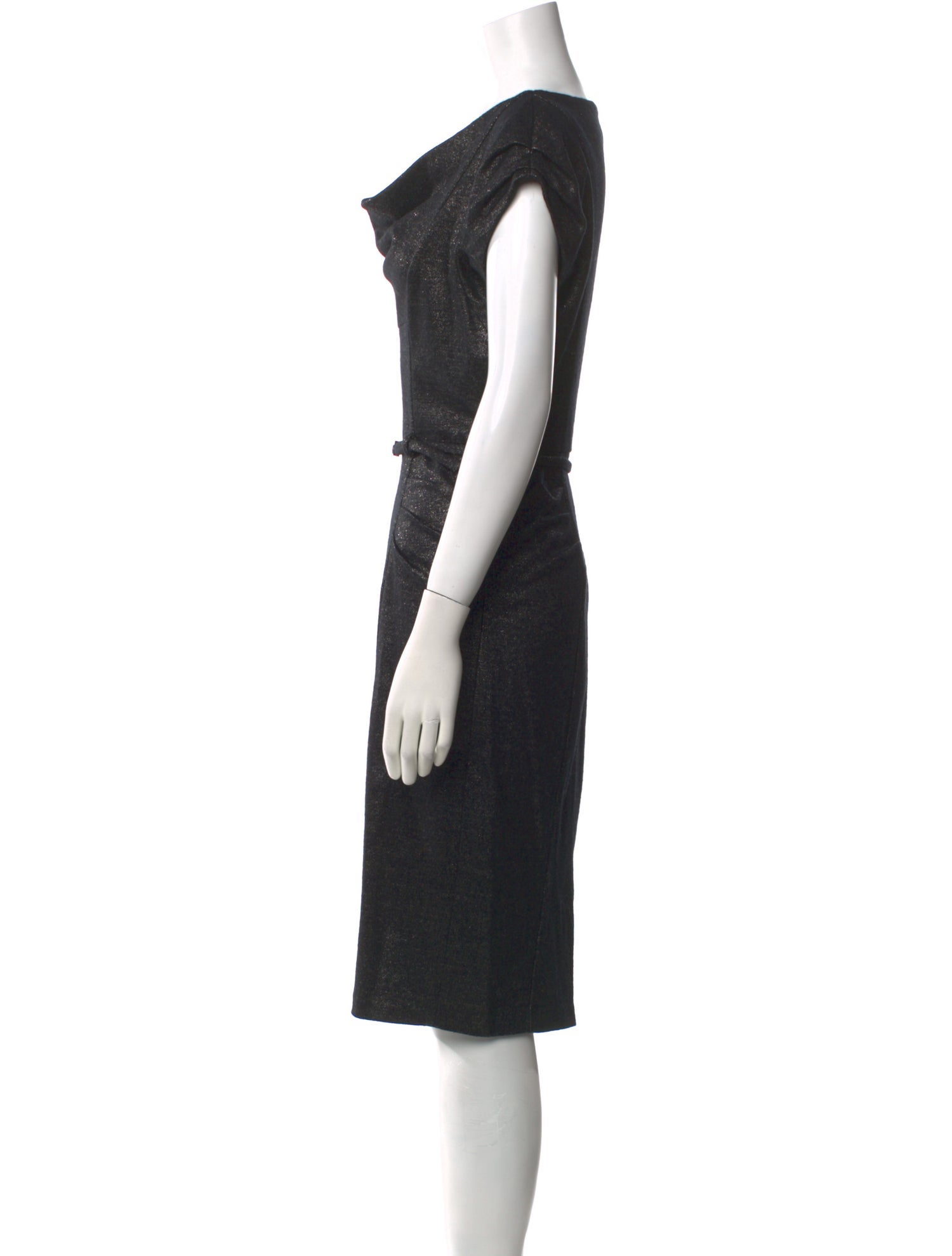 Diane von Furstenberg Cowl Neck Knee-Length Dress