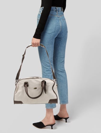 Diane von Furstenberg Canvas Top Handle Bag