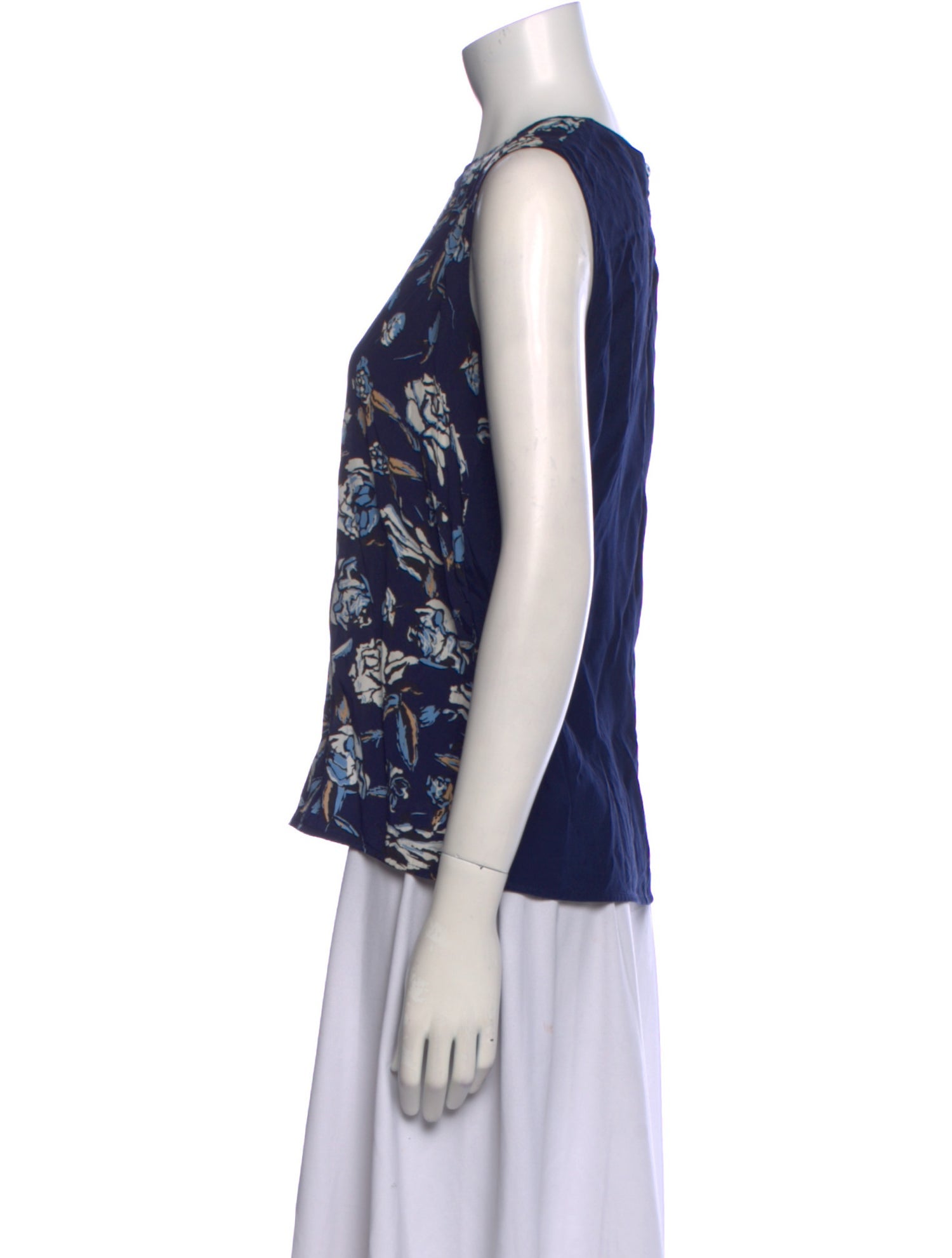 Diane von Furstenberg Silk Floral Print Blouse