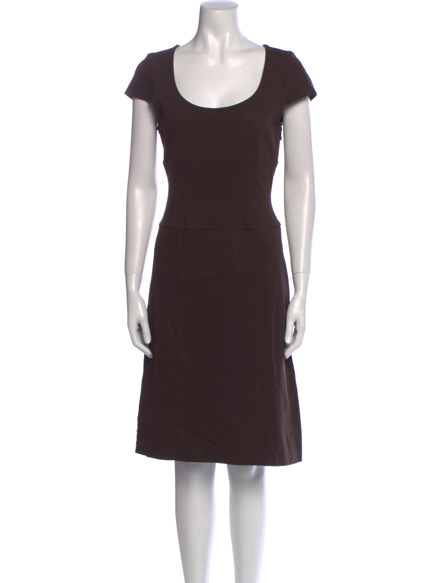 Diane von Furstenberg Scoop Neck Knee-Length Dress