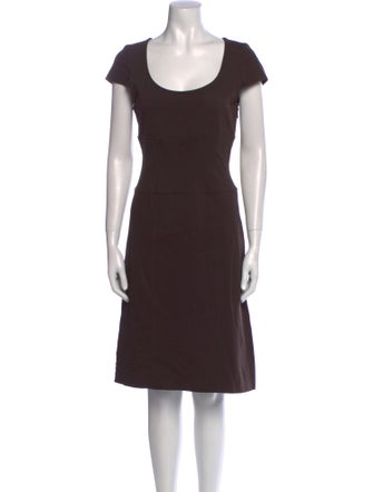 Diane von Furstenberg Scoop Neck Knee-Length Dress