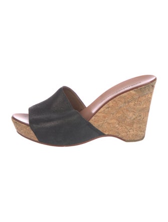 Diane von Furstenberg Leather Slides