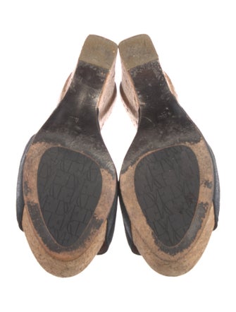 Diane von Furstenberg Leather Slides