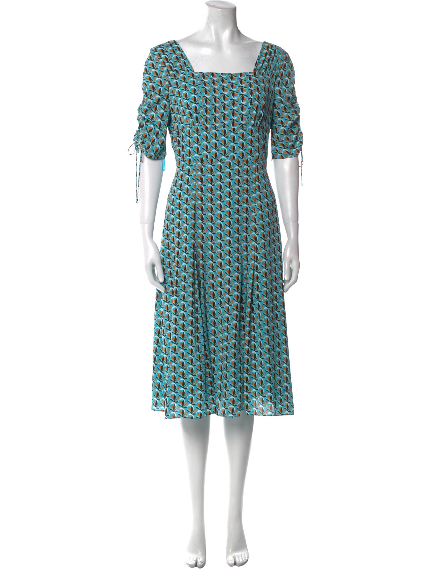 Diane von Furstenberg Printed Midi Length Dress w/ Tags