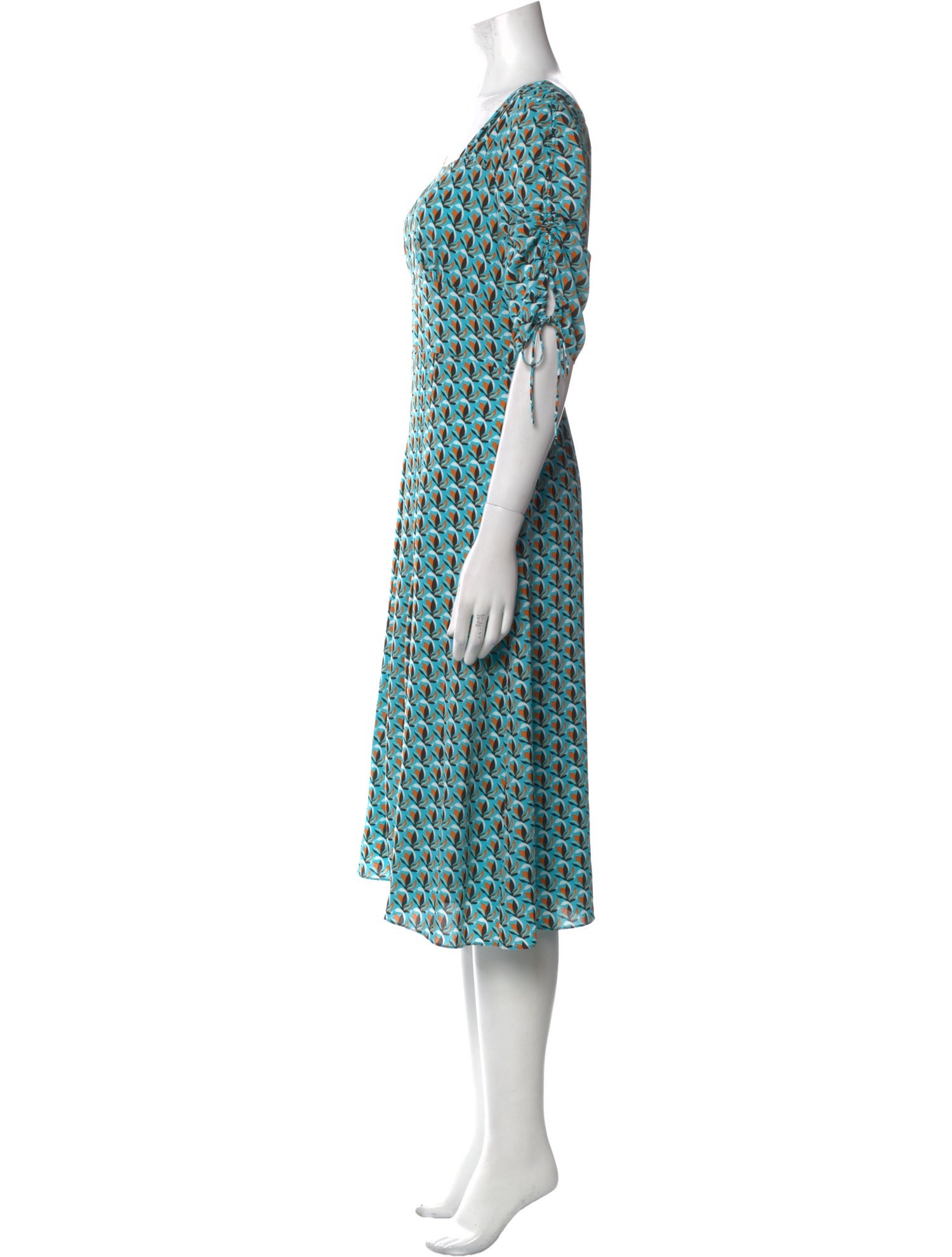Diane von Furstenberg Printed Midi Length Dress w/ Tags