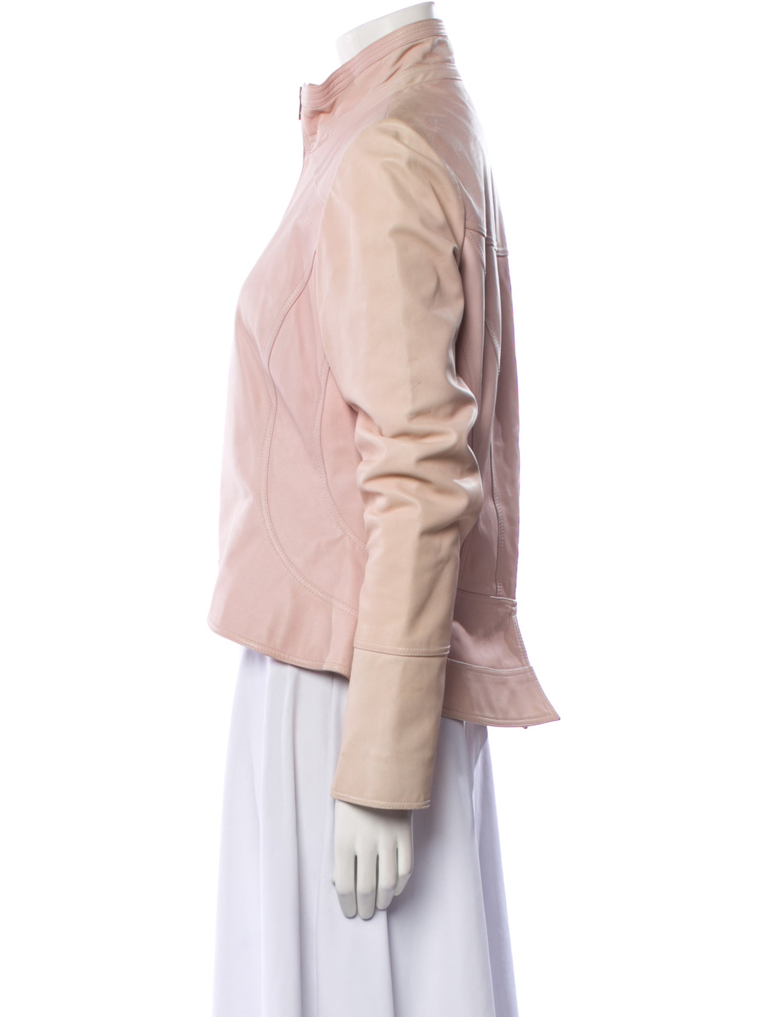 Diane von Furstenberg Leather Biker Jacket