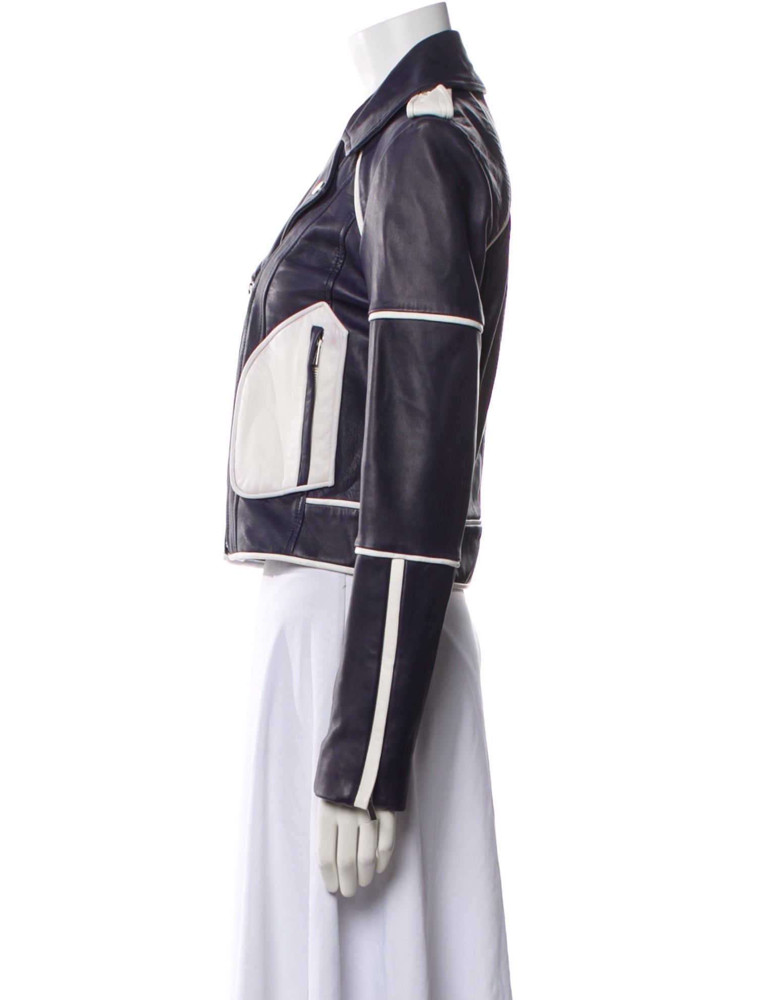 Diane von Furstenberg Leather Biker Jacket