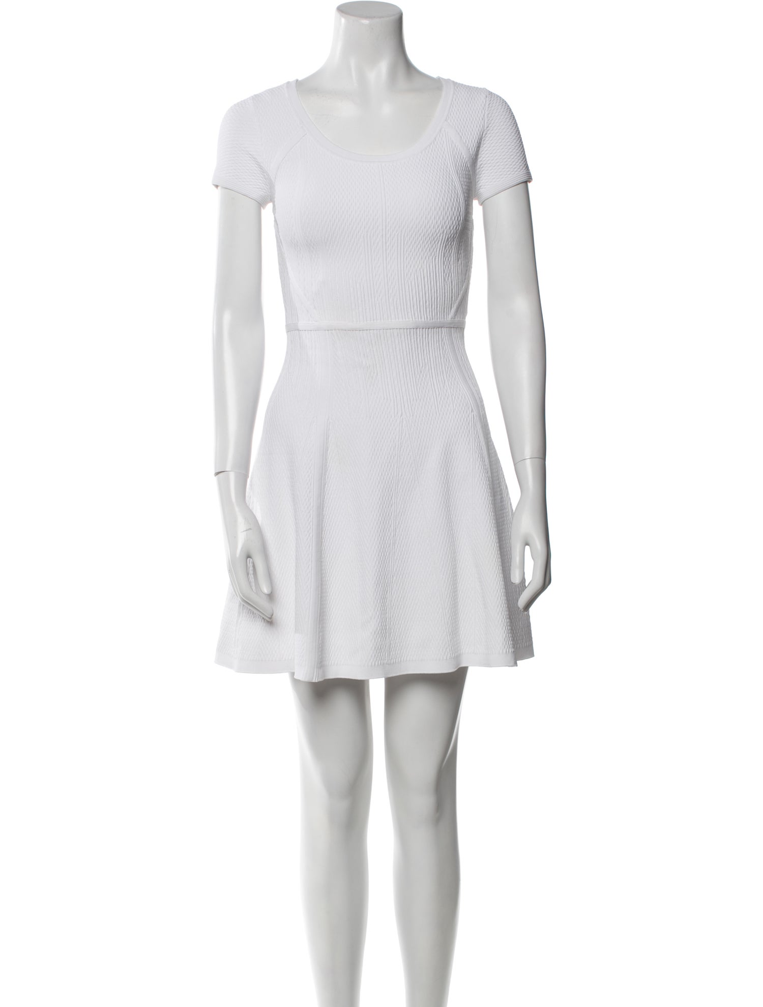 Diane von Furstenberg Scoop Neck Mini Dress