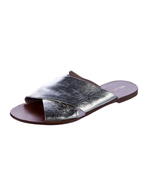 Diane von Furstenberg Leather Slides