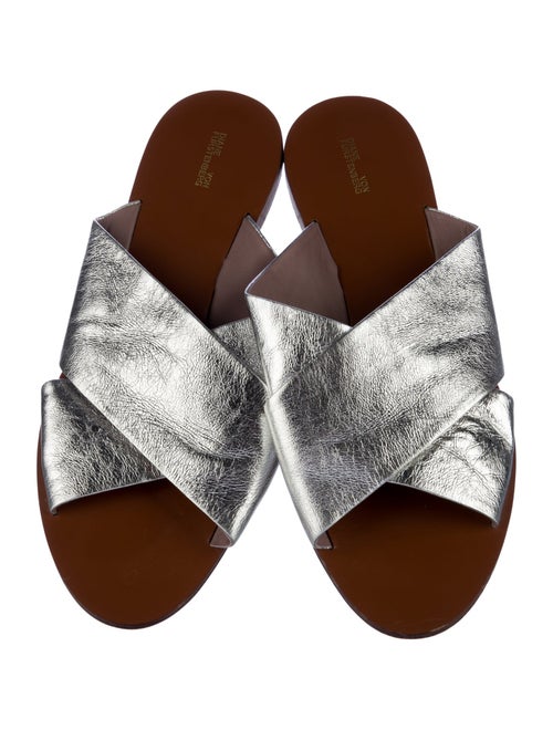 Diane von Furstenberg Leather Slides