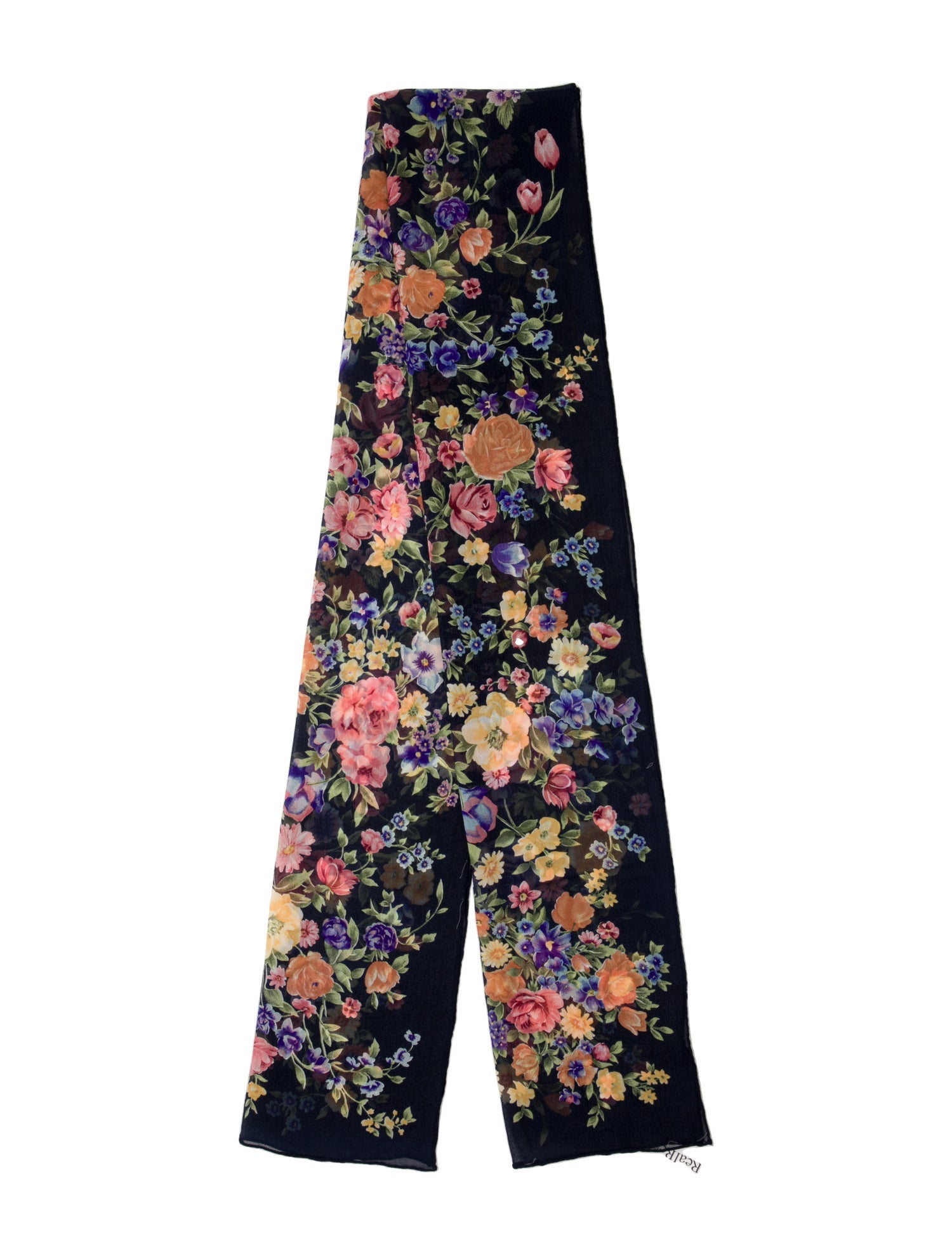 Diane von Furstenberg Silk Floral Print Scarf