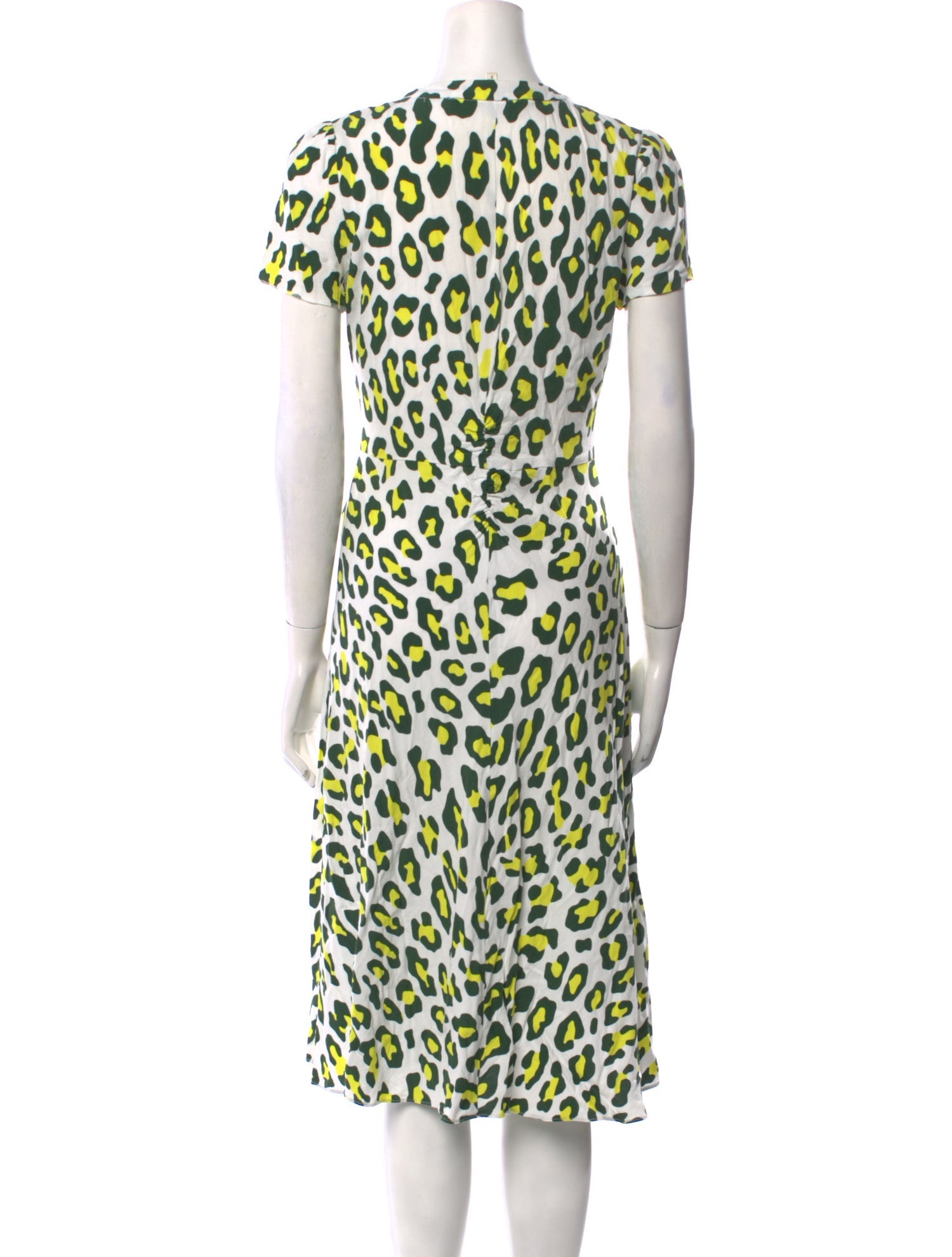 Diane von Furstenberg Animal Print Knee-Length Dress