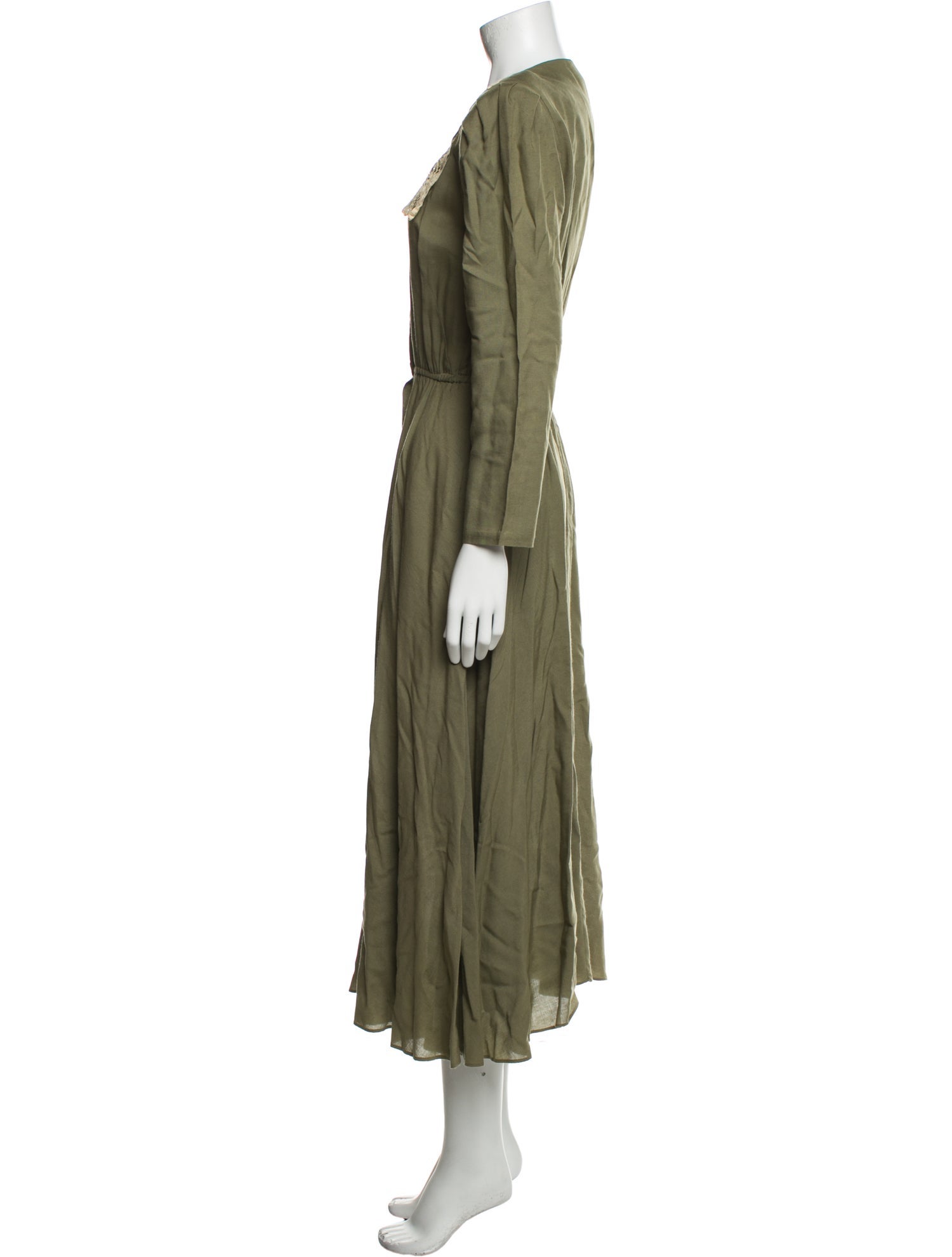 Diane von Furstenberg V-Neck Long Dress