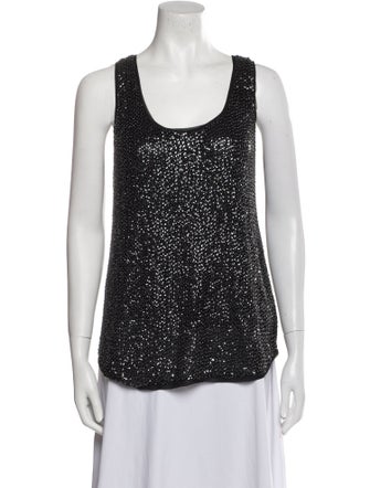 Diane von Furstenberg Silk Scoop Neck Top