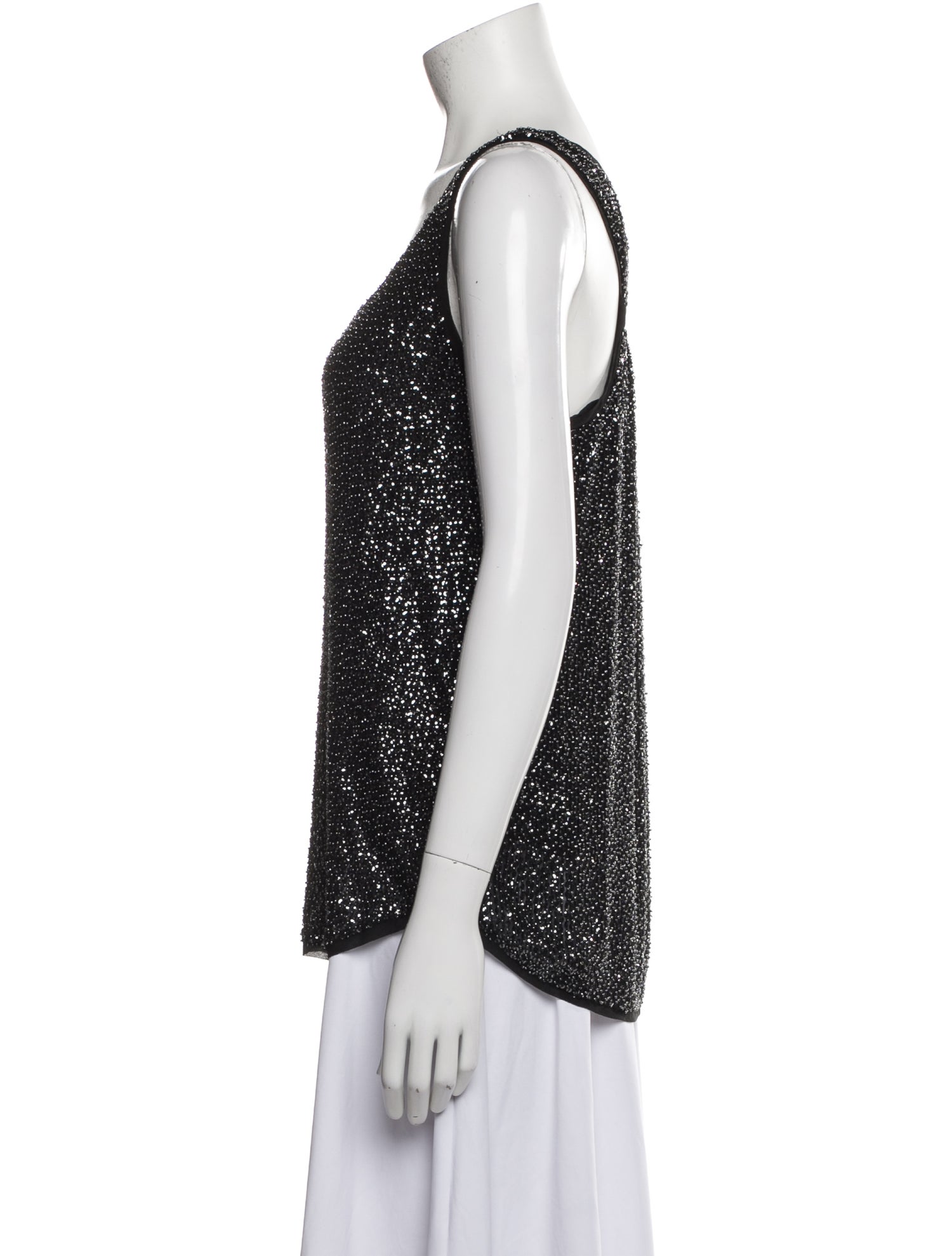 Diane von Furstenberg Silk Scoop Neck Top