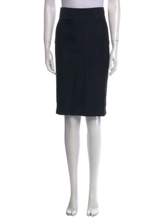 Diane von Furstenberg Lace Trim Embellishment Knee-Length Skirt