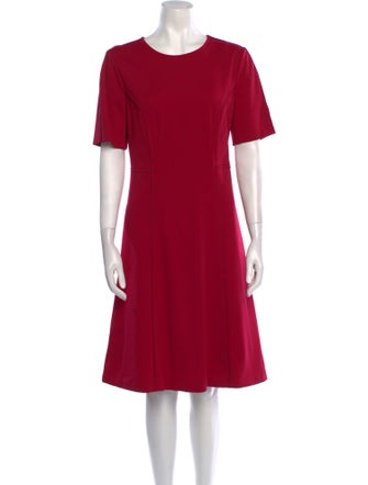 Diane von Furstenberg Crew Neck Midi Length Dress