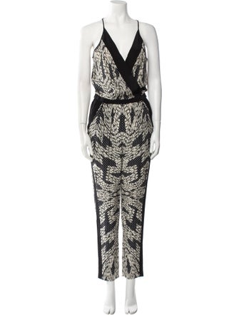 Diane von Furstenberg Silk Printed Jumpsuit