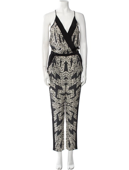 Diane von Furstenberg Silk Printed Jumpsuit