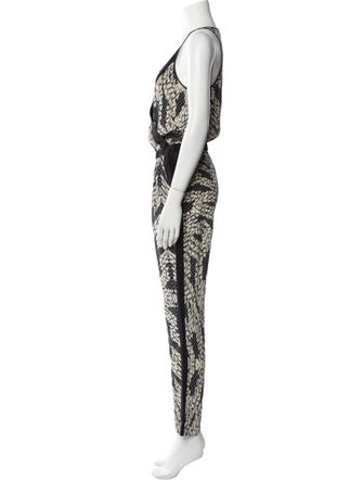 Diane von Furstenberg Silk Printed Jumpsuit