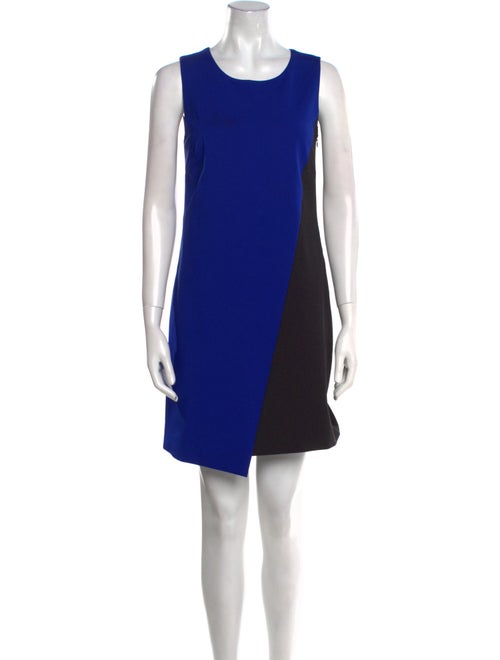 Diane von Furstenberg Colorblock Pattern Mini Dress