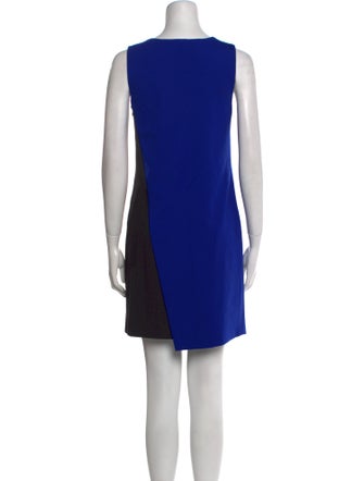 Diane von Furstenberg Colorblock Pattern Mini Dress