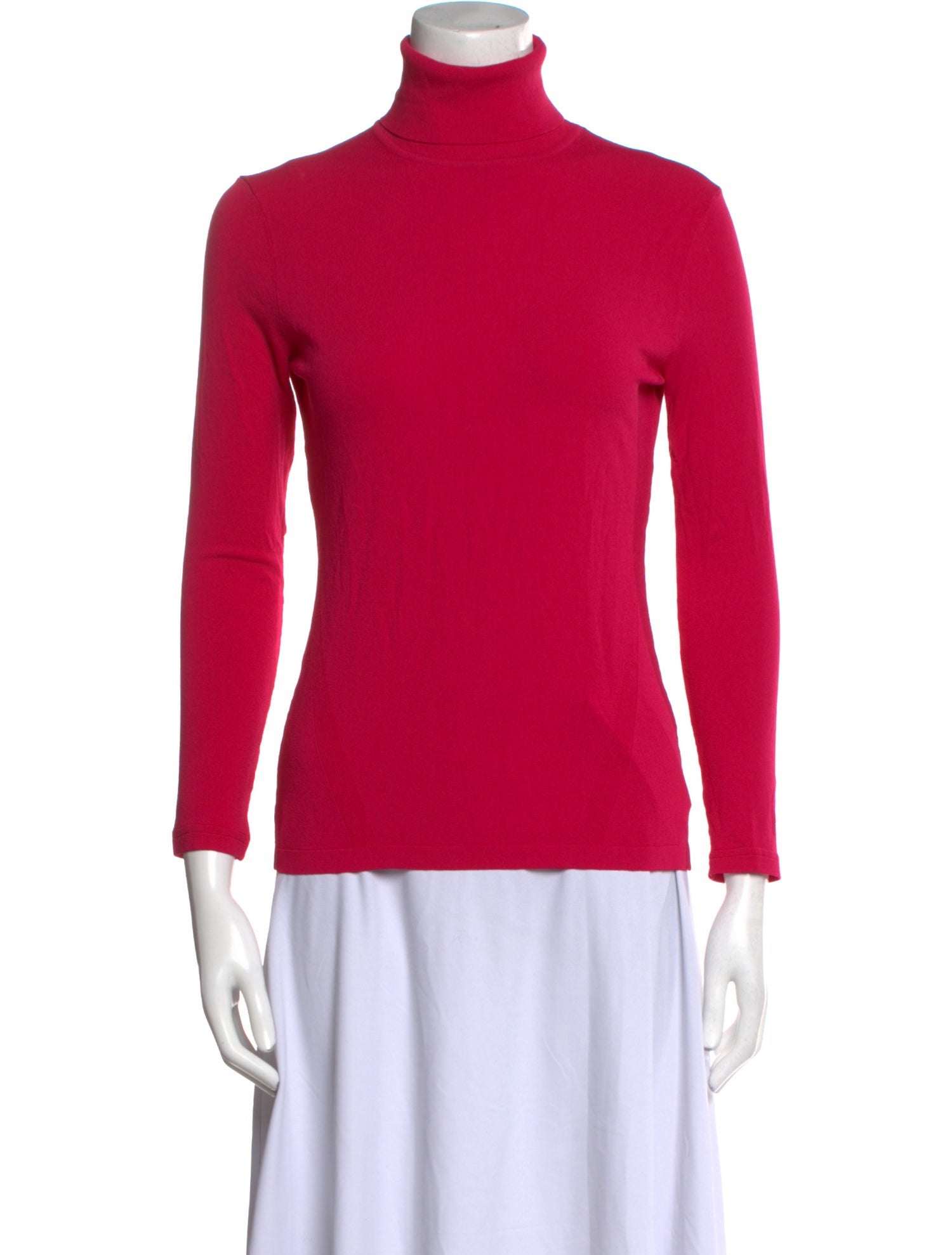 Diane von Furstenberg Turtleneck Three-Quarter Sleeve Top