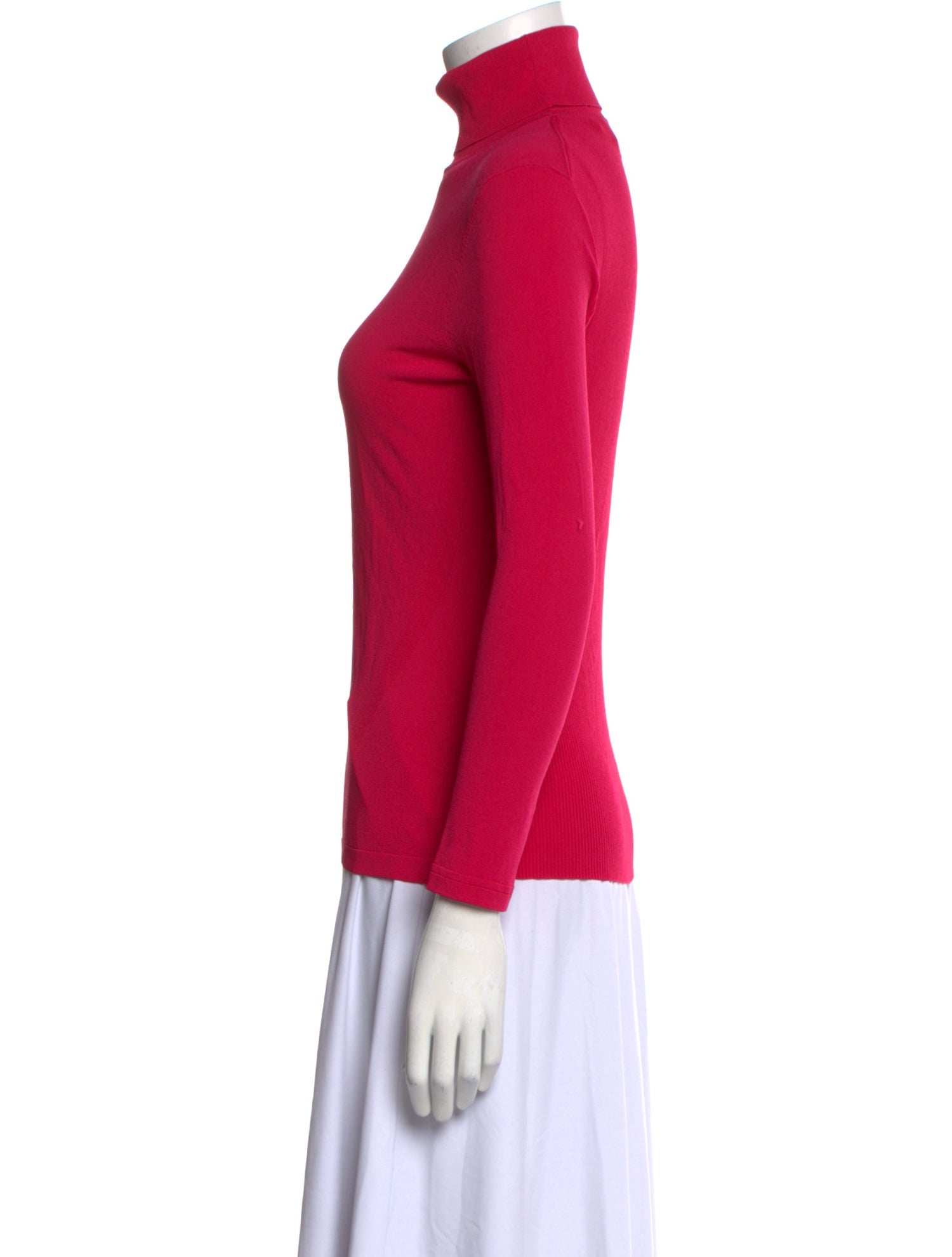 Diane von Furstenberg Turtleneck Three-Quarter Sleeve Top