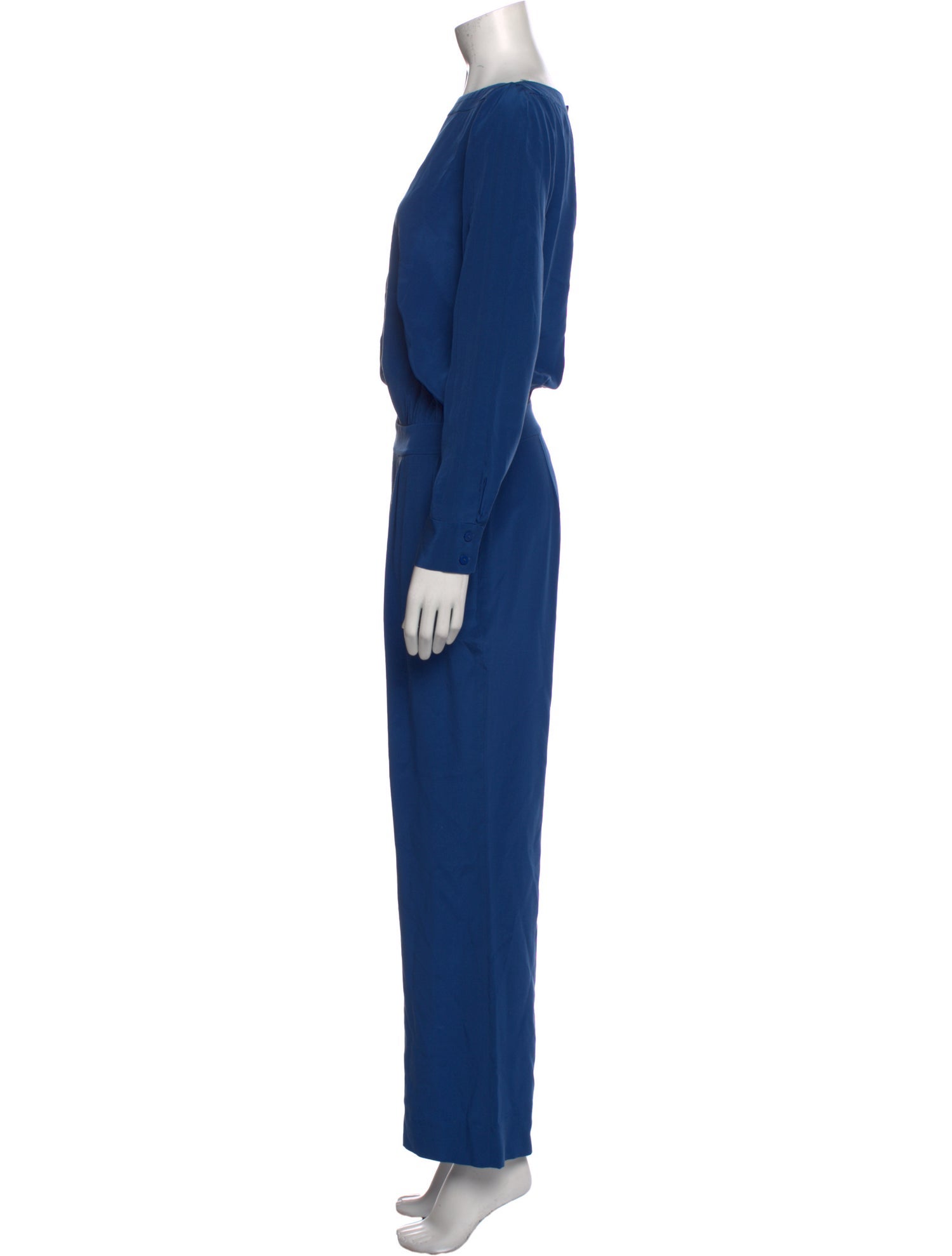 Diane von Furstenberg Silk Bateau Neckline Jumpsuit