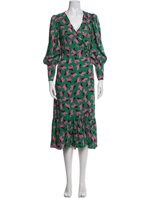 Diane von Furstenberg Printed Midi Length Dress