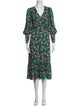 Diane von Furstenberg Printed Midi Length Dress