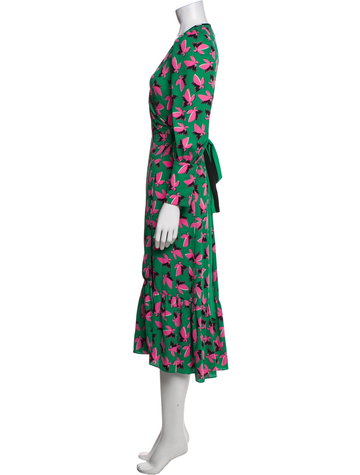 Diane von Furstenberg Printed Midi Length Dress