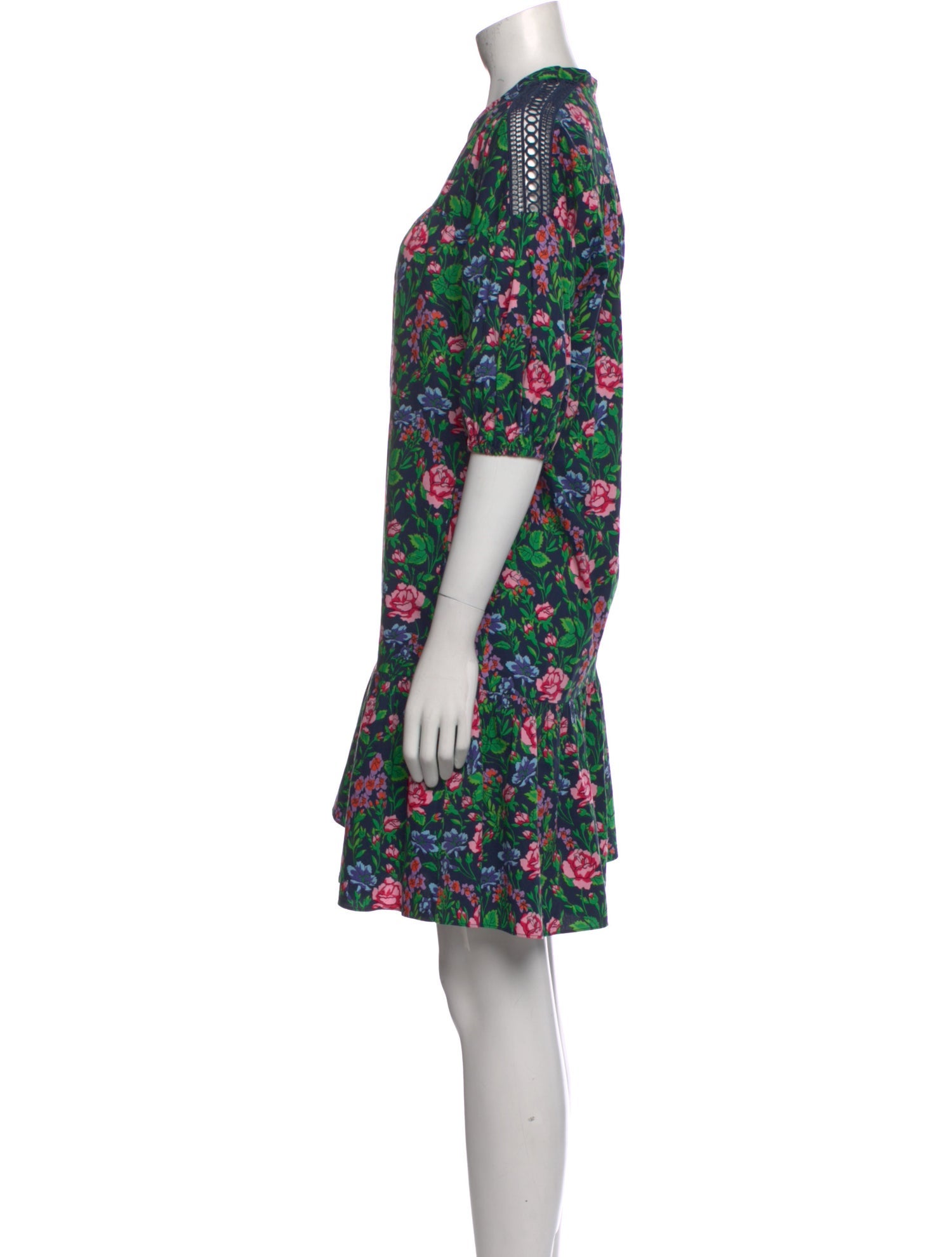 Diane von Furstenberg Floral Print Mini Dress