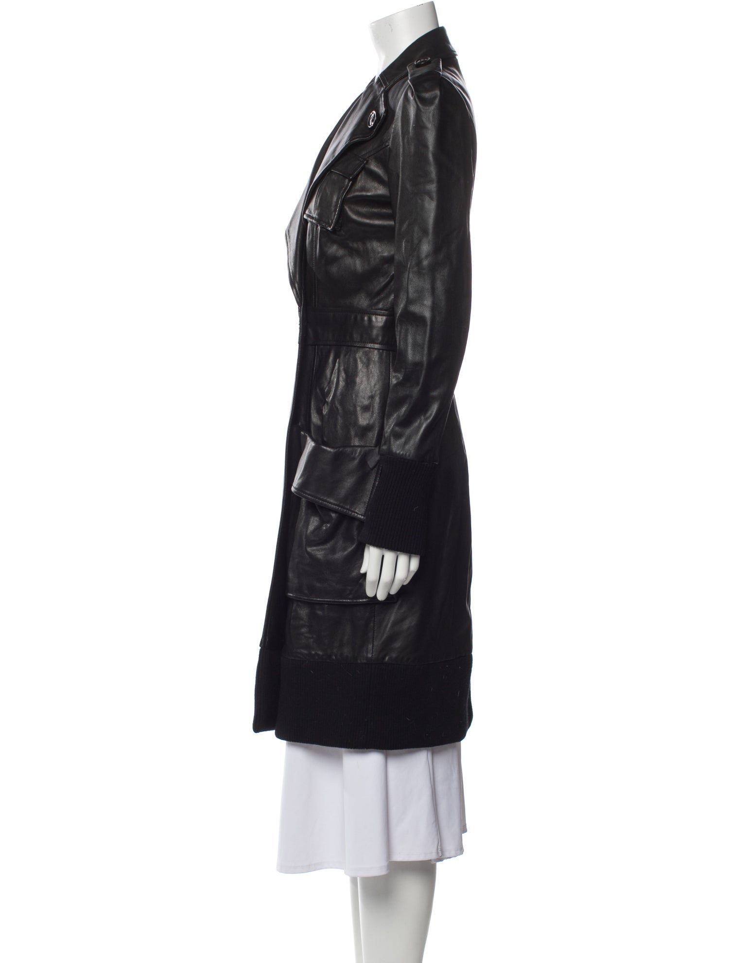 Diane von Furstenberg Vintage Leather Trench Coat