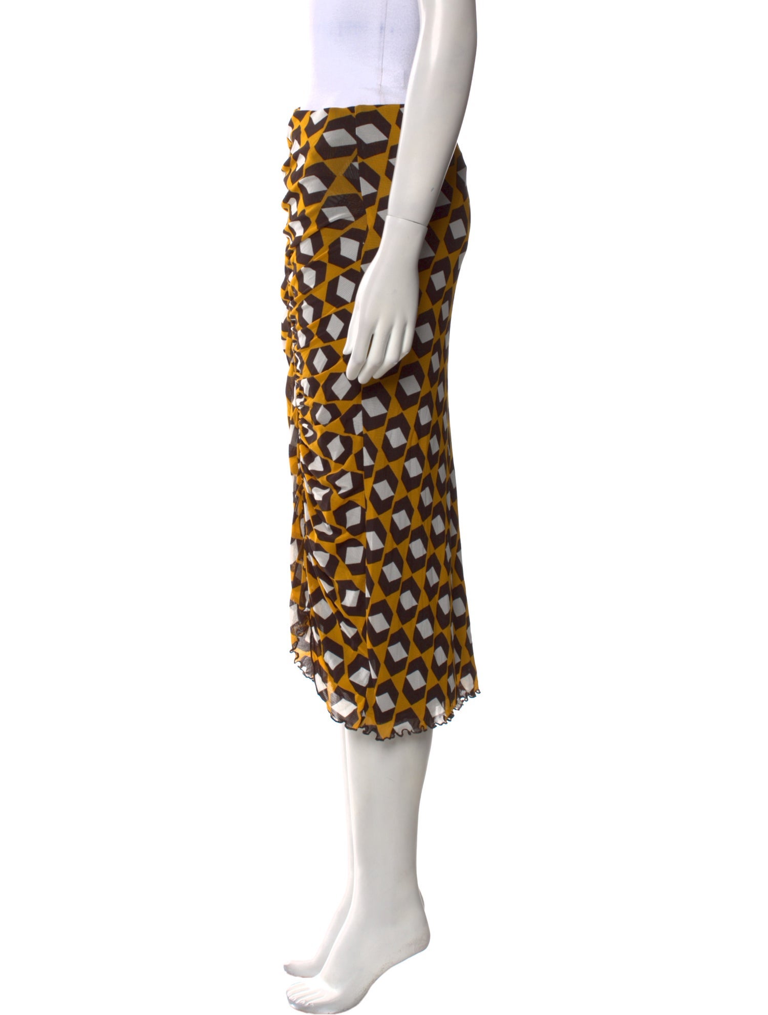 Diane von Furstenberg Nylon Midi Length Skirt w/ Tags