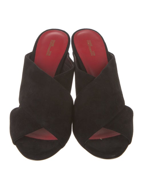 Diane von Furstenberg Suede Slides