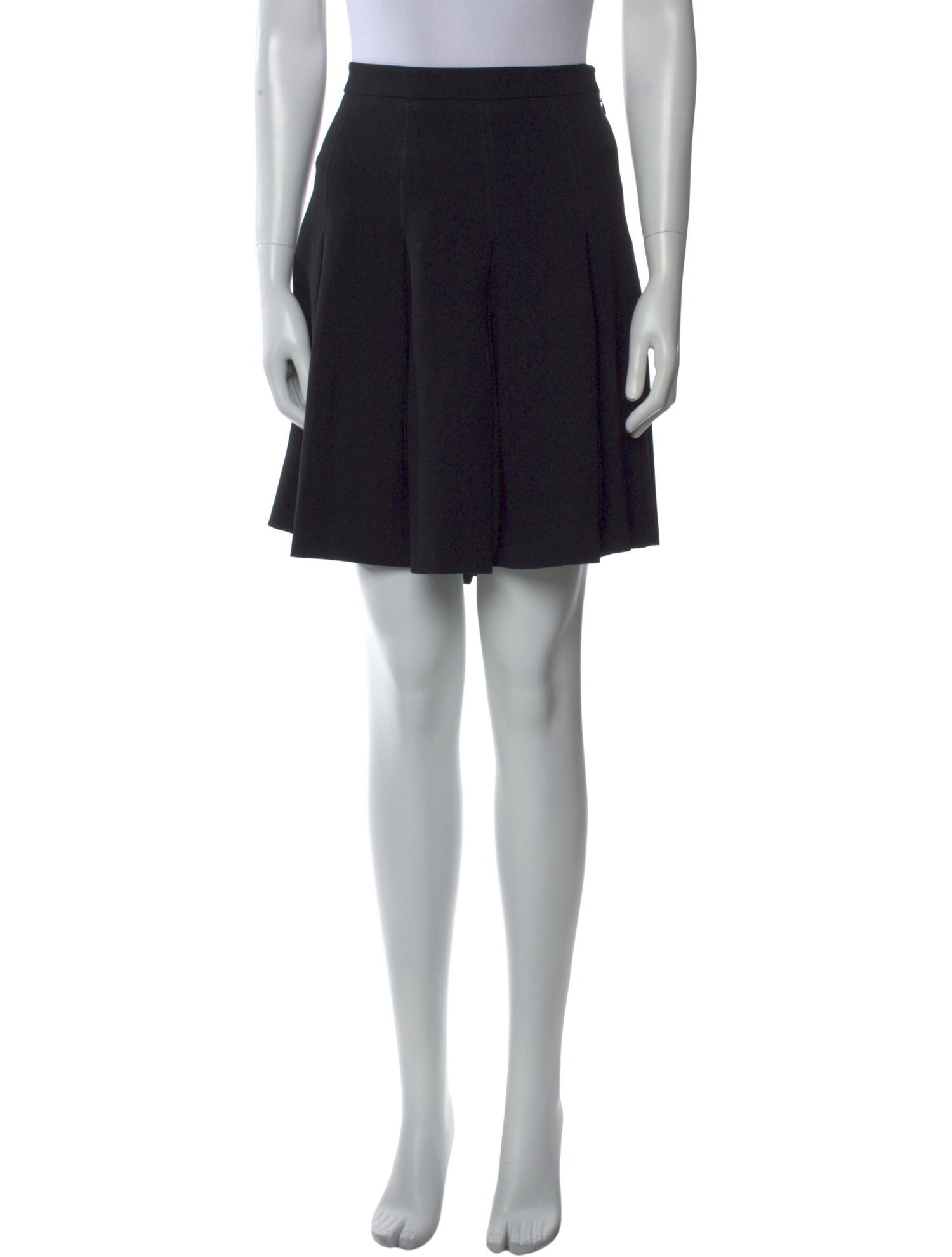 Diane von Furstenberg Pleated Accents Knee-Length Skirt