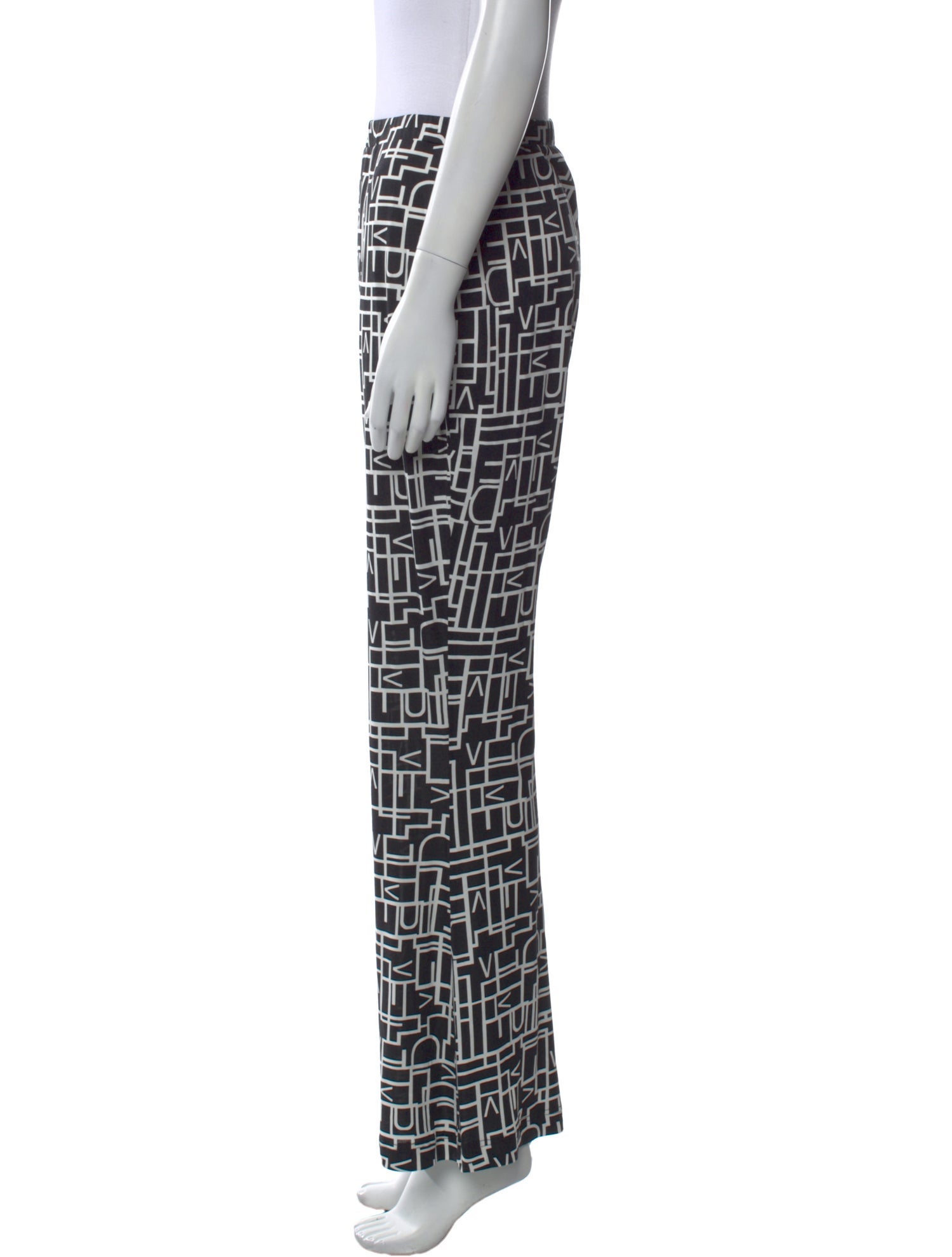 Diane von Furstenberg Printed Wide Leg Pants