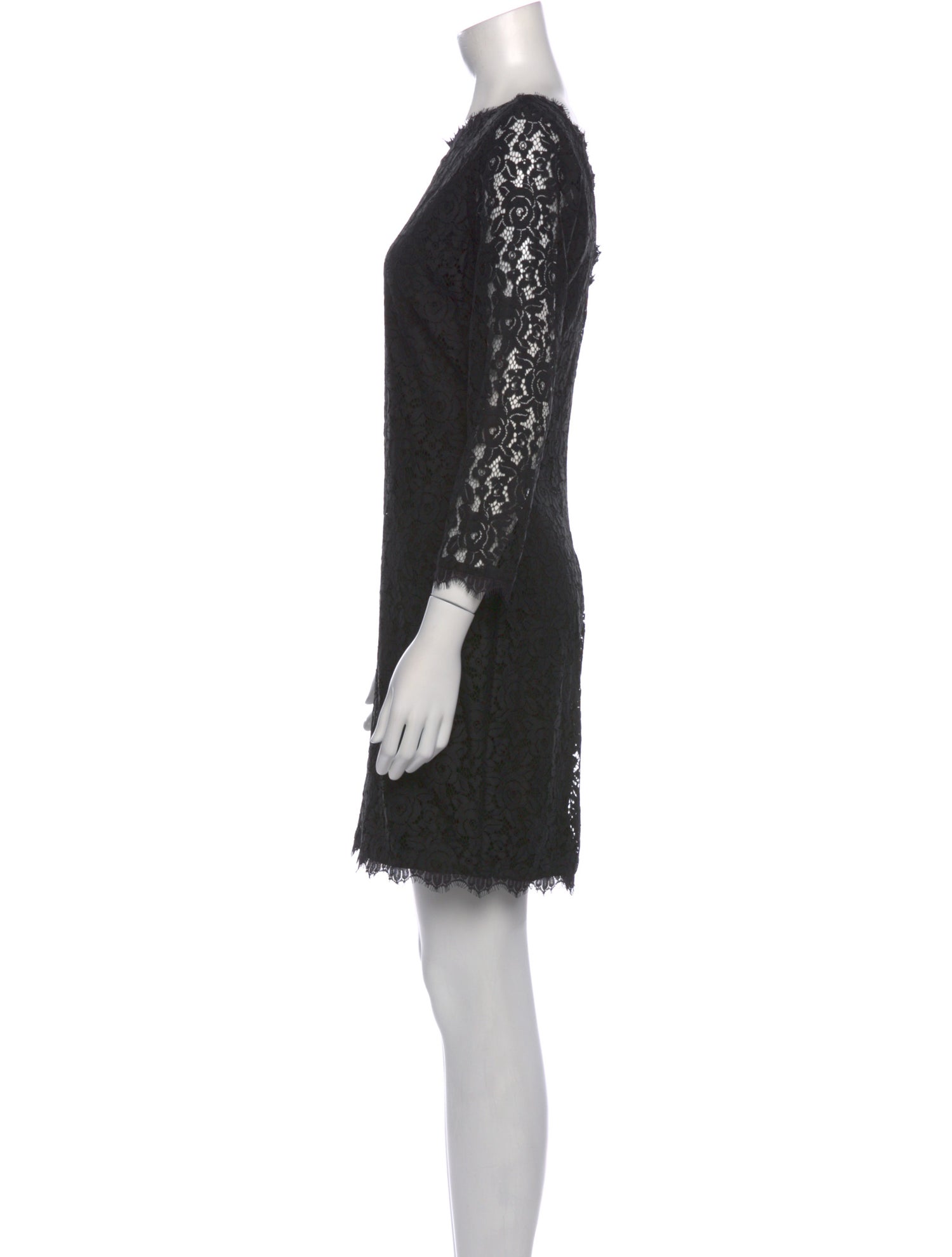 Diane von Furstenberg Lace Pattern Mini Dress