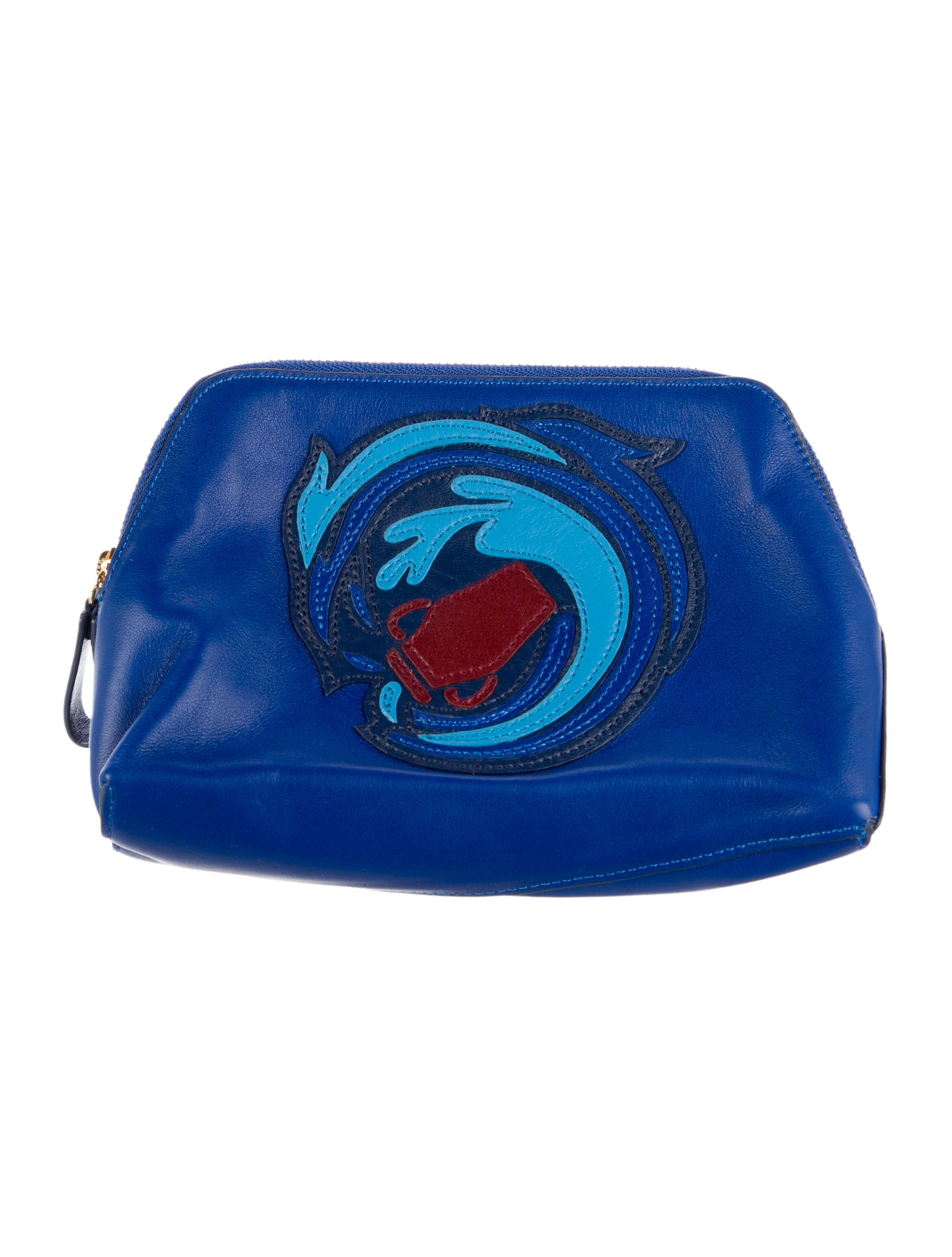 Diane von Furstenberg 'Aquarius' Leather Cosmetic Bag