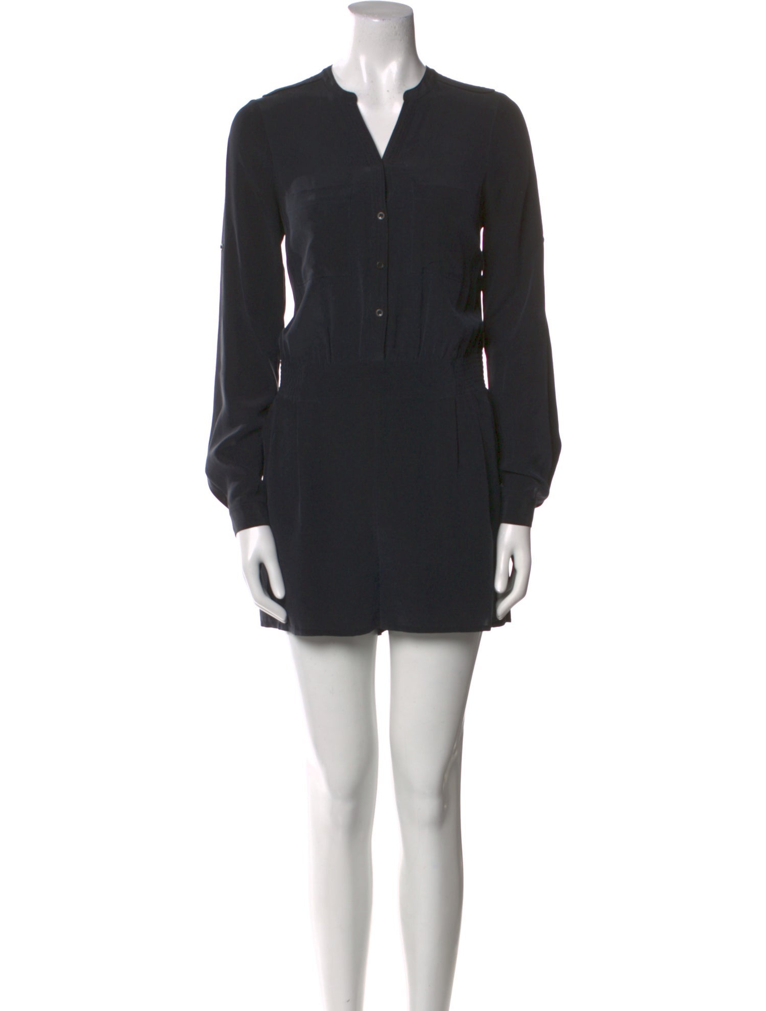 Diane von Furstenberg Silk V-Neck Romper