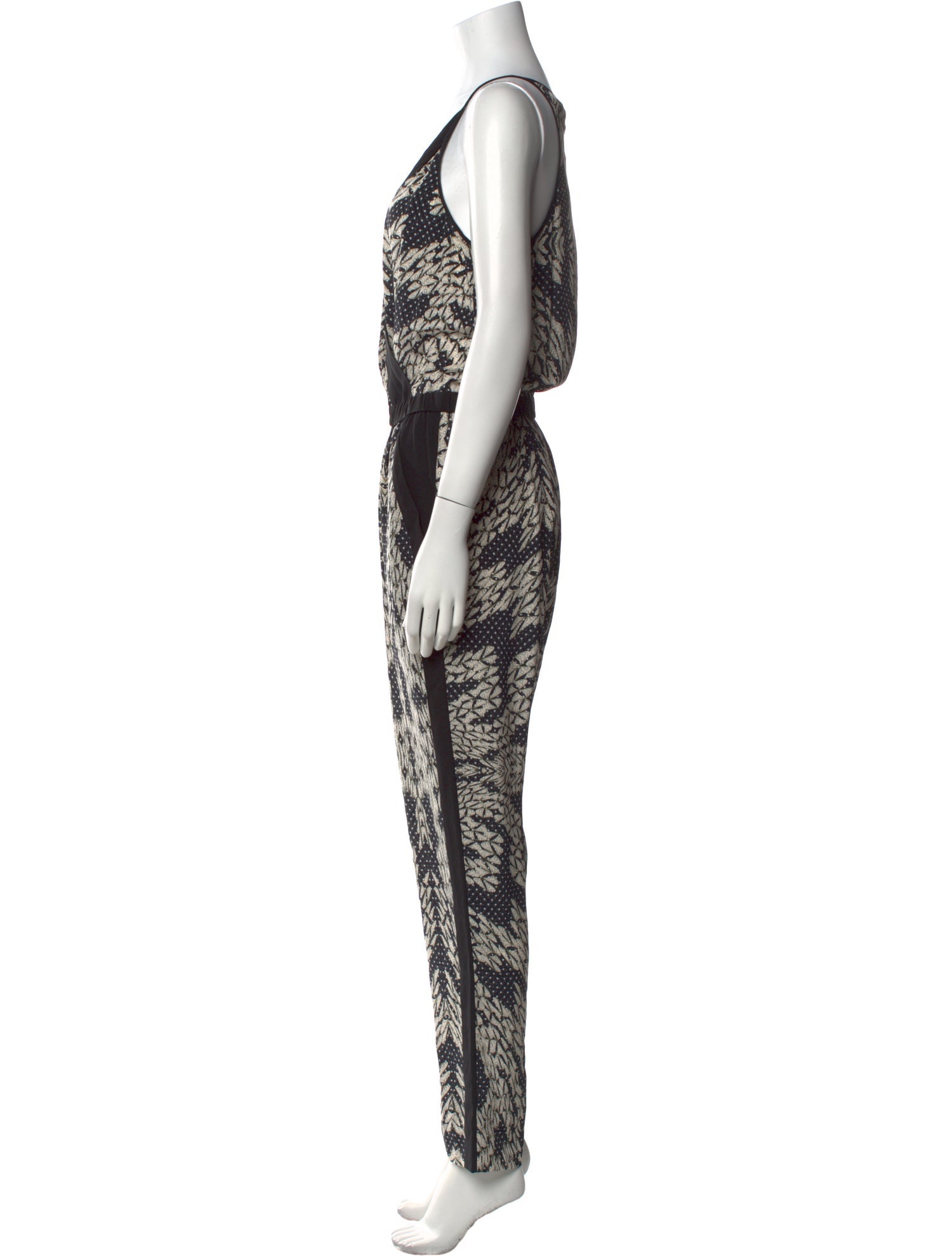 Diane von Furstenberg Silk Printed Jumpsuit