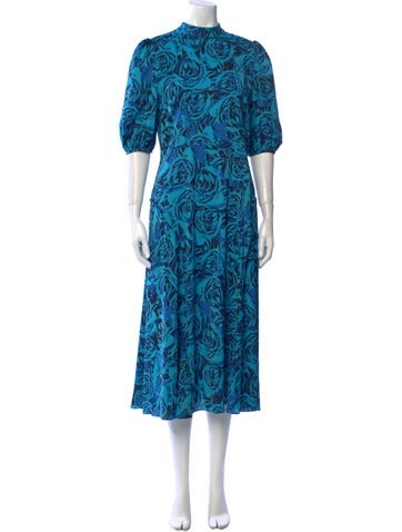 Diane von Furstenberg Dresses Floral Print Long Dress US 8 | M