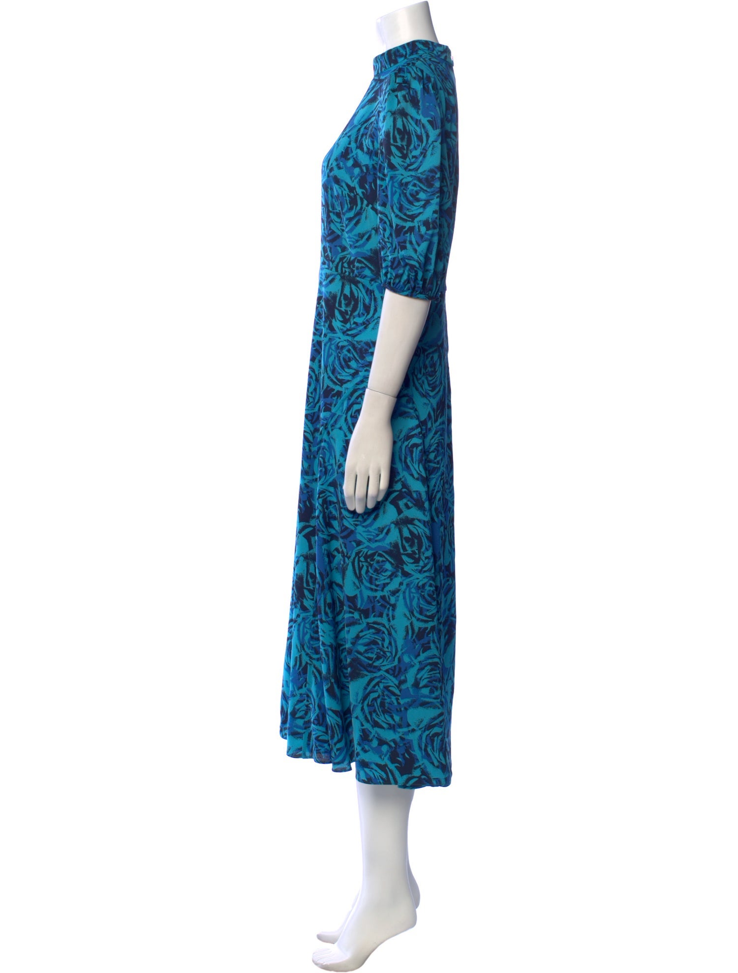 Diane von Furstenberg Floral Print Long Dress