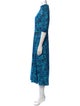 Diane von Furstenberg Floral Print Long Dress