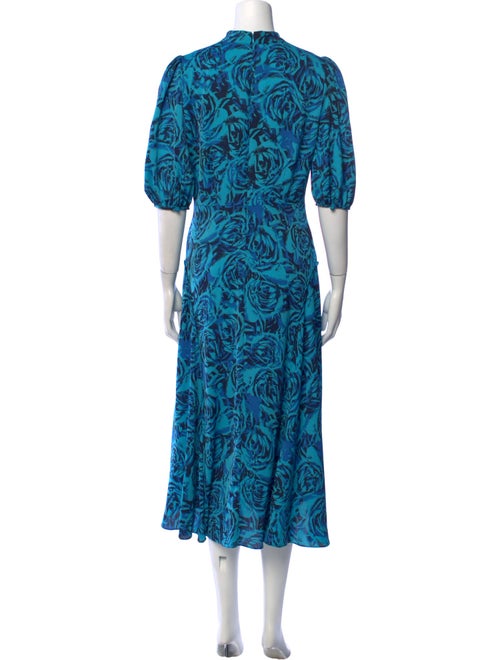 Diane von Furstenberg Floral Print Long Dress