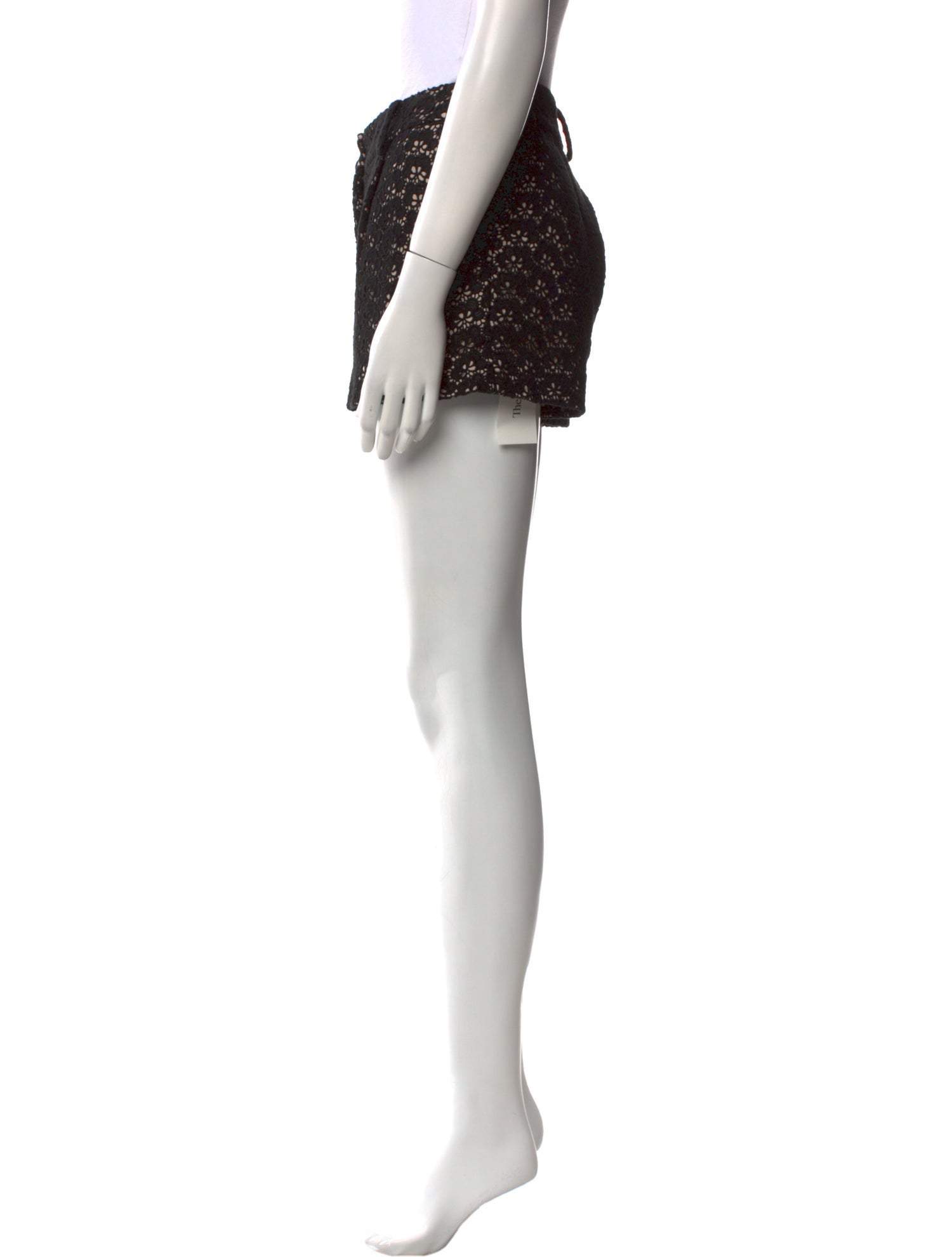 Diane von Furstenberg Lace Pattern Mini Shorts