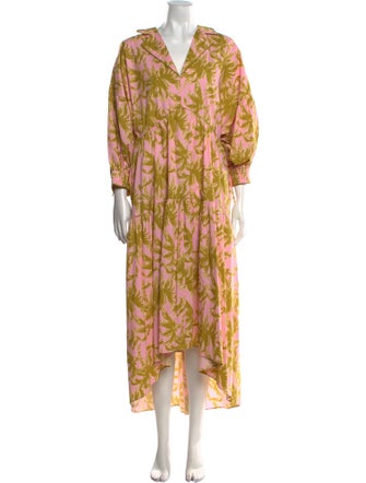 Diane von Furstenberg Floral Print Long Dress