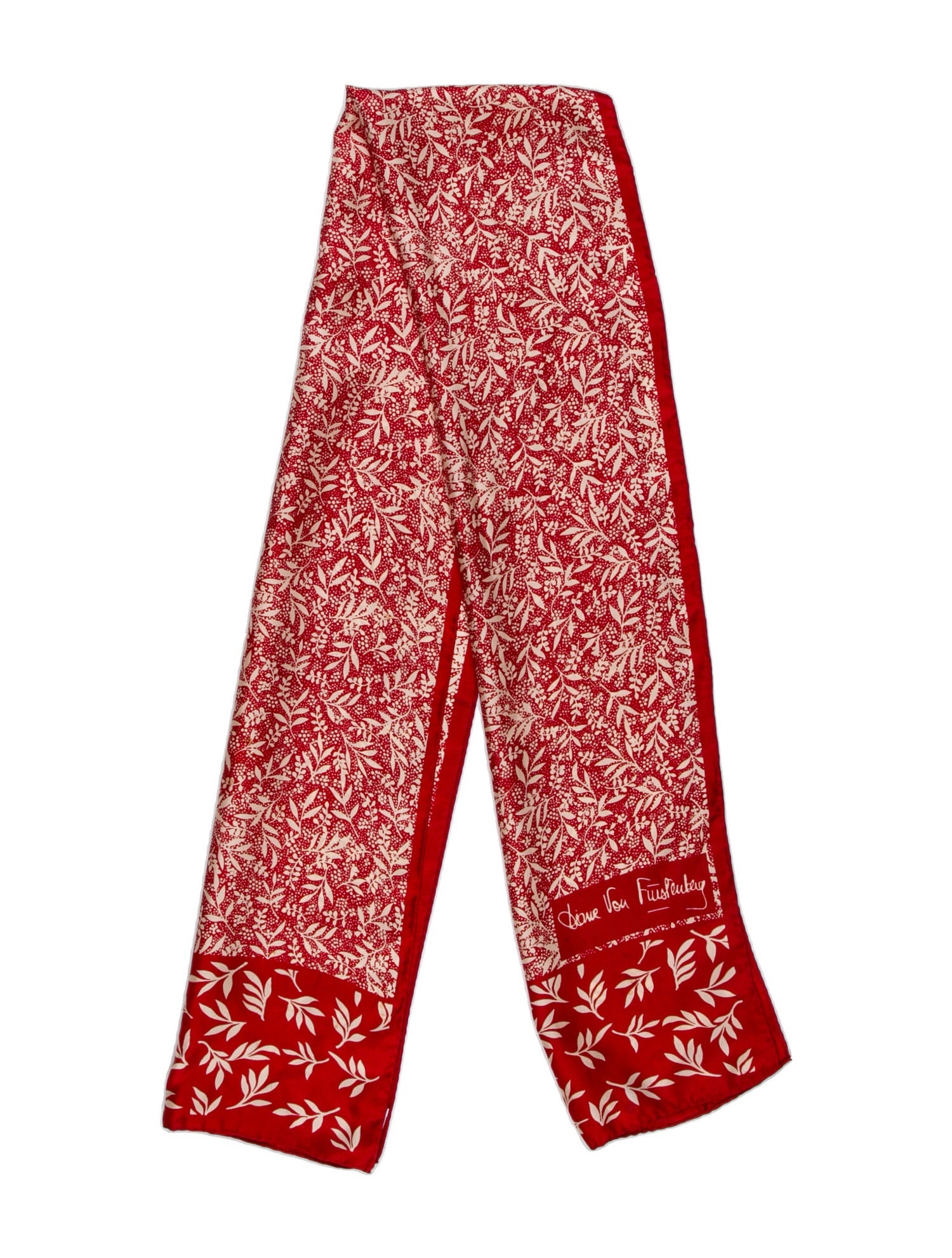 Diane von Furstenberg Silk Floral Print Scarf